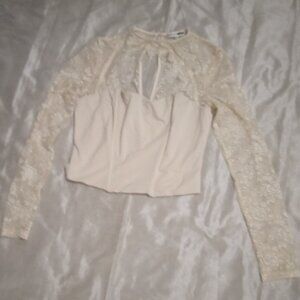 Fashion Nova women's long sleeves lace corset size M